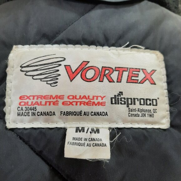 Vintag 90s Racing Bomber Jacket Vortex Insulated Womens M Black Blue Purple Red - Picture 15 of 15